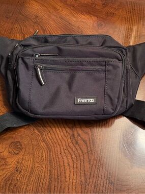Black Waist Pack - Hands-Free Travel Belt Bag